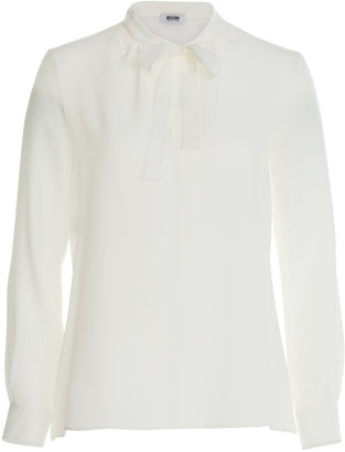 Moschino Cheap & Chic Moschino Cheap and Chic Silk Blouse with Pussy Bow