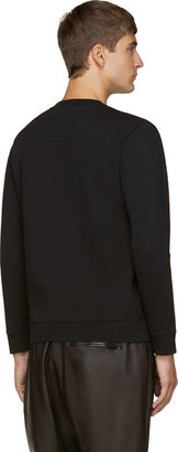 McQ Black Plaid Pocket Sweatshirt