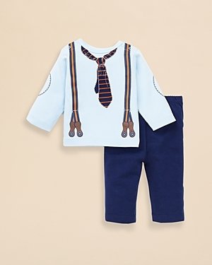 Little Me Infant Boys' Suspenders Top & Pants Set - Sizes 3-12 Months