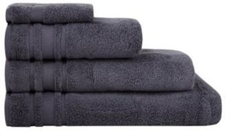 Home Collection Basics Dark grey so soft triple striped towel