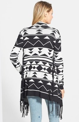 Volcom 'Wrap Party' Stripe Wrap Sweater