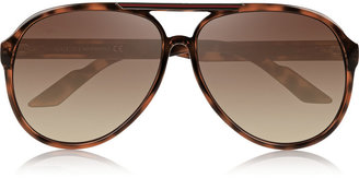 Gucci Aviator-style acetate sunglasses