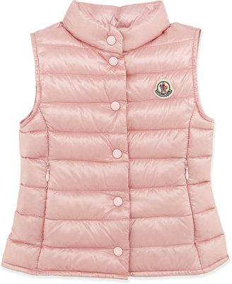 Moncler Liane Long Season Packable Vest, Pink