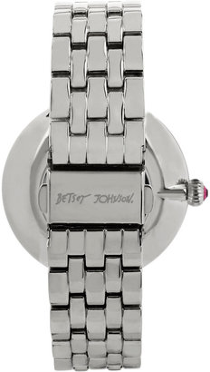 Betsey Johnson Roman Numeral Silver Watch