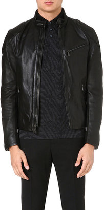 Ralph Lauren Black Label Café leather biker jacket