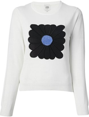 Opening Ceremony embroidered flower sweater