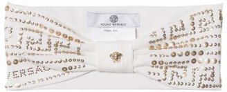 Versace White and Gold Palazzo Stud Headband