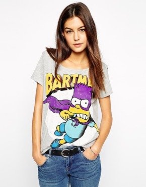 Only Bart Simpson T-Shirt - Grey