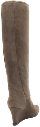 Lanvin Suede Wedge Boots