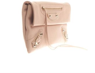 Balenciaga Classic edge-line leather envelope clutch