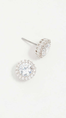 Kenneth Jay Lane Round Pave Stud Earrings