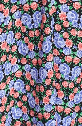 Lush Floral Print Trapeze Dress (Juniors)