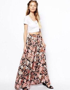 ASOS Floral Maxi Skirt - Multi