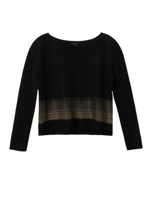 Helmut Lang Sheer stripe fine-knit sweater