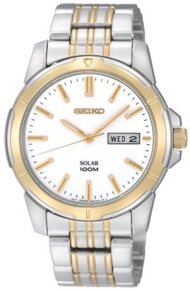 Seiko Solar Powered Gents Bracelet Watch SNE094P1