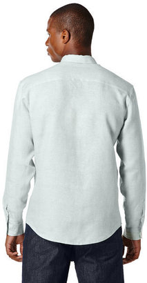 Cubavera Long Sleeve Linen Textured Convertible Collar Shirt