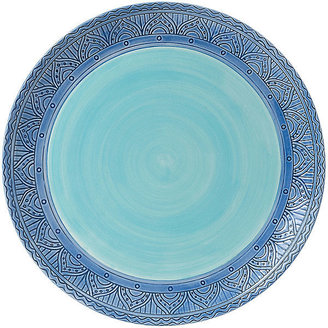 Fitz & Floyd Paisley Park Blue Dinner Plate