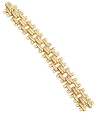 Kenneth Cole NEW YORK Gold-Tone Geometric Link Bracelet