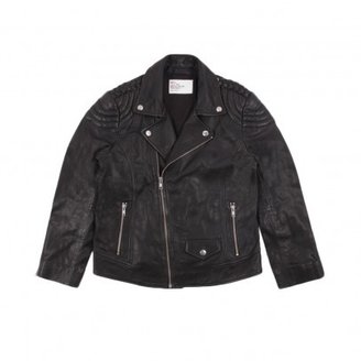 Leon & Harper Leather speed Perfecto jacket Noir
