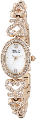 Badgley Mischka Women's BA/1304WMGB Swarovski Crystal-Accented Bracelet Watch