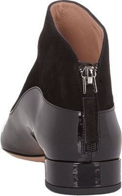 Giorgio Armani Women's Back-Zip Ankle Boots-Black