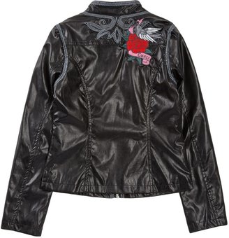 GUESS Faux Leather Jacket (Big Girls)