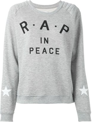 Zoe Karssen 'Rap in peace' sweatshirt