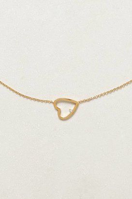 Anthropologie Gilded Heart Necklace
