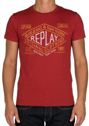 Replay Men's Crew Neck 1/2 Sleeve T-Shirt