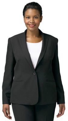 Calvin Klein WOMENS Plus 1-Button Jacket