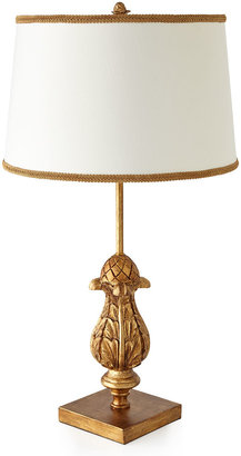 Carved finial lamp