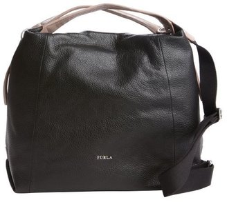Furla onyx leather 'Elisabeth' extra large hobo bag