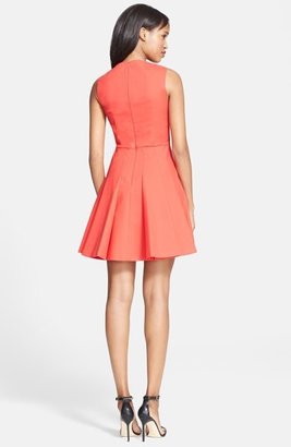 RED Valentino Stretch Cotton Fit & Flare Dress