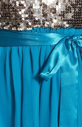 Hailey Logan Sequin Bodice Party Dress (Juniors)