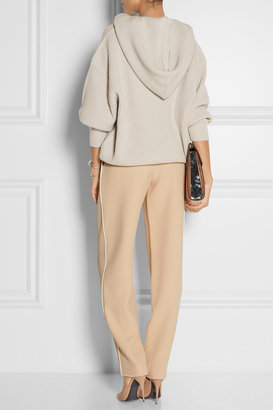 Chloé Iconic ribbed cashmere hood