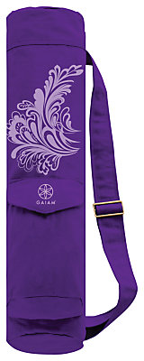 Gaiam Watercress Cargo Yoga Mat Bag, Purple