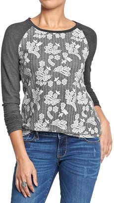 Old Navy Women's Textured-Floral Tops