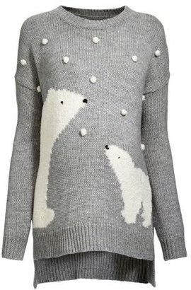 Next Grey Polar Bear Sweater (Maternity)