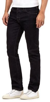 Jeff Banks Big and tall designer dark blue rinse straight fit jeans