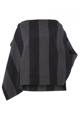 Vivienne Westwood Wool Blend Asymmetric Poncho
