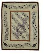 Patch Magic 36-Inch by 46-Inch Music Quilt Crib