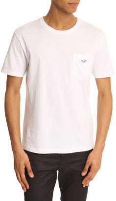 Kitsune MAISON White Tricolour Fox T-Shirt