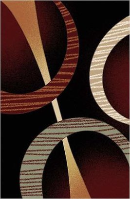Dynamix Modern Abstract Style | Evolution Area Rug by Home 5194-450 Polypropylene, Fade and Stain Resistant | Soft Texture, Beautiful Design, 8' x 10', Black