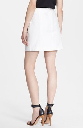 Tibi Beaded A-Line Miniskirt