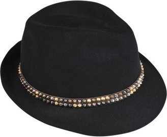 Inverni Fedora hat with studded brim