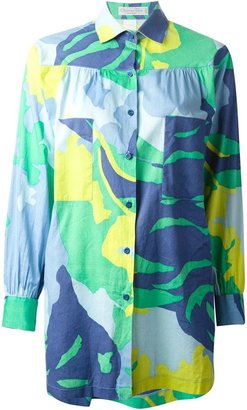 Christian Dior pattern print oversize shirt