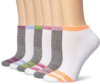 Steve Madden Legwear Women's 6 Pack LC 1/2 Cushion Athletic Marl Sock