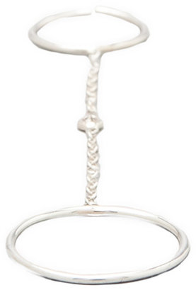 Jacquie Aiche Bezel Smooth Slave Chain Ring