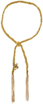 Carolina Bucci ‘Lucky’ 18kt gold and yellow silk bracelet