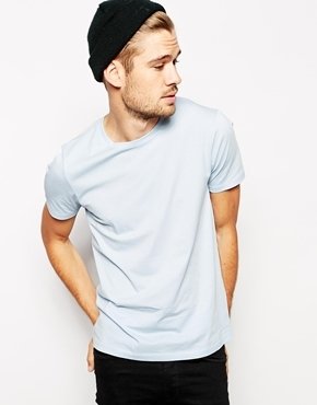 ASOS T-Shirt With Crew Neck - Blue
